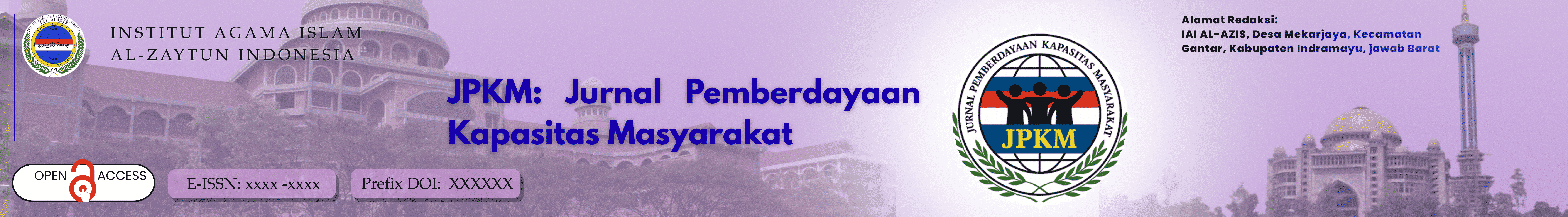 Header Jurnal Pemberdayaan Kapasitas Masyarakat IAI AL-AZIS