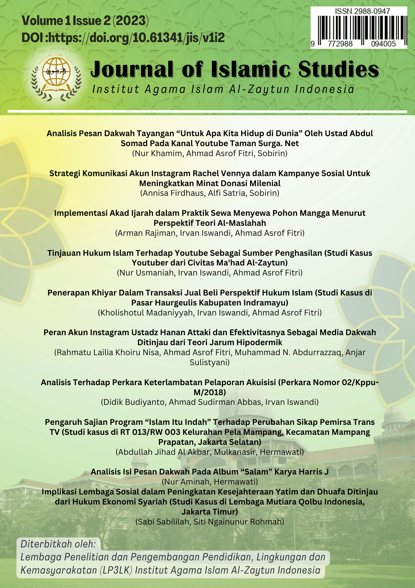 Volume 1 Issue 2 (2023)